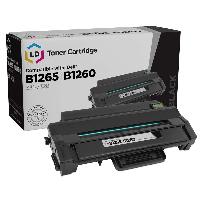 LD Compatible Toner to replace Dell 331-7328 (RWXNT) Black Toner Cartridge for your Dell B1260dn & B1265dnf Laser Printer - Image 1